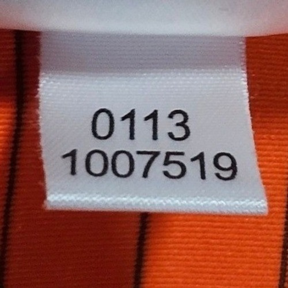 FootJoy(FJ) Polo Shirt Mens L Orange Striped Ulen Country Club Golf Performance - Picture 13 of 13